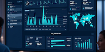 Healthcare AI transformation project dashboard